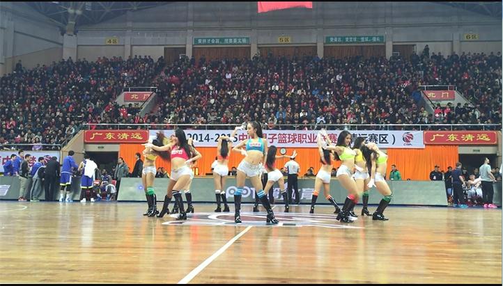 2015 1 28CBA東莞新世紀主場節(jié)間舞蹈JDS